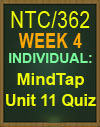 NTC/362 Week 4 MindTap Unit 11 Quiz